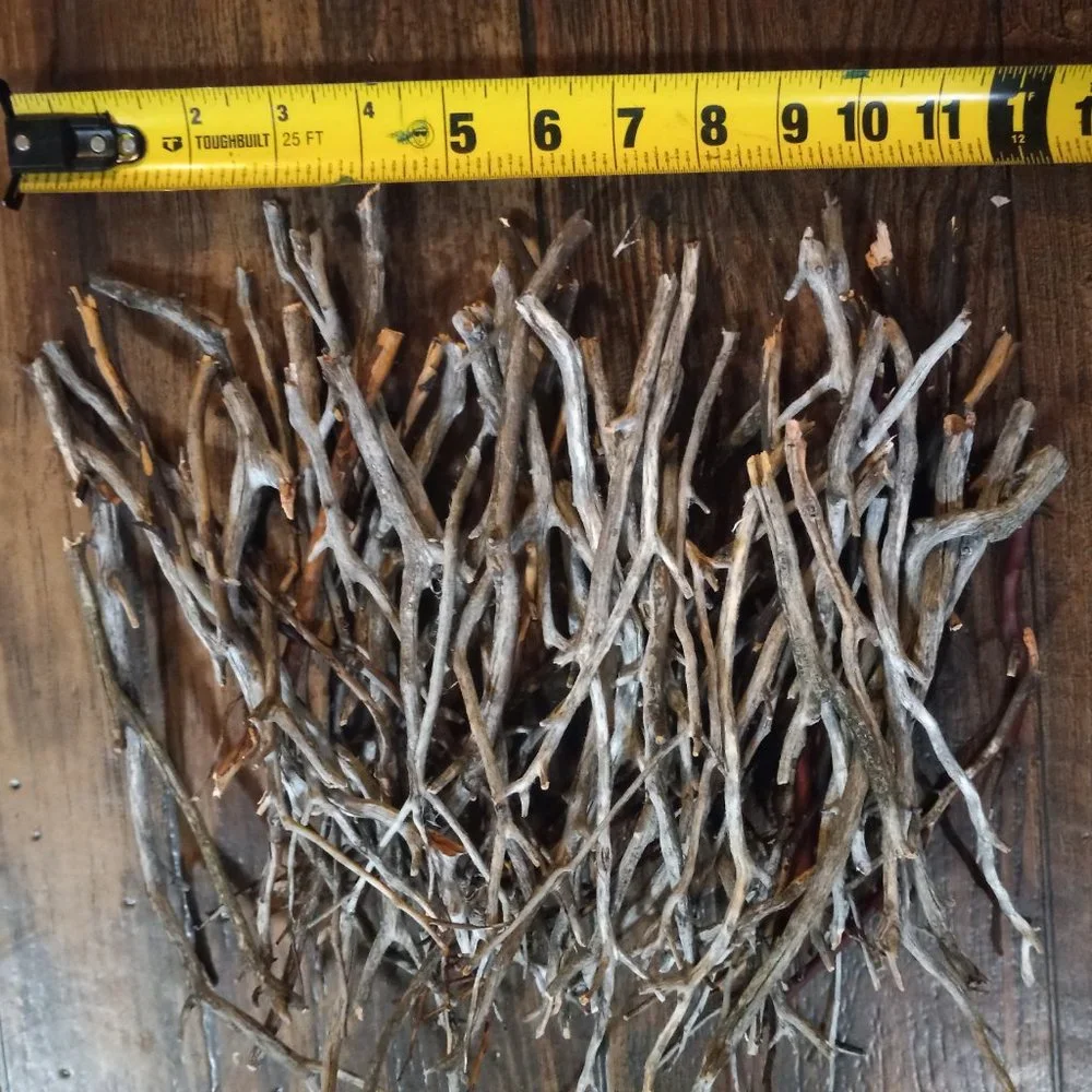 30 thin gray brown manzanita sticks branch aquarium terrarium vivarium crafts
